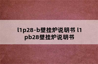 l1p28-b壁挂炉说明书 l1pb28壁挂炉说明书